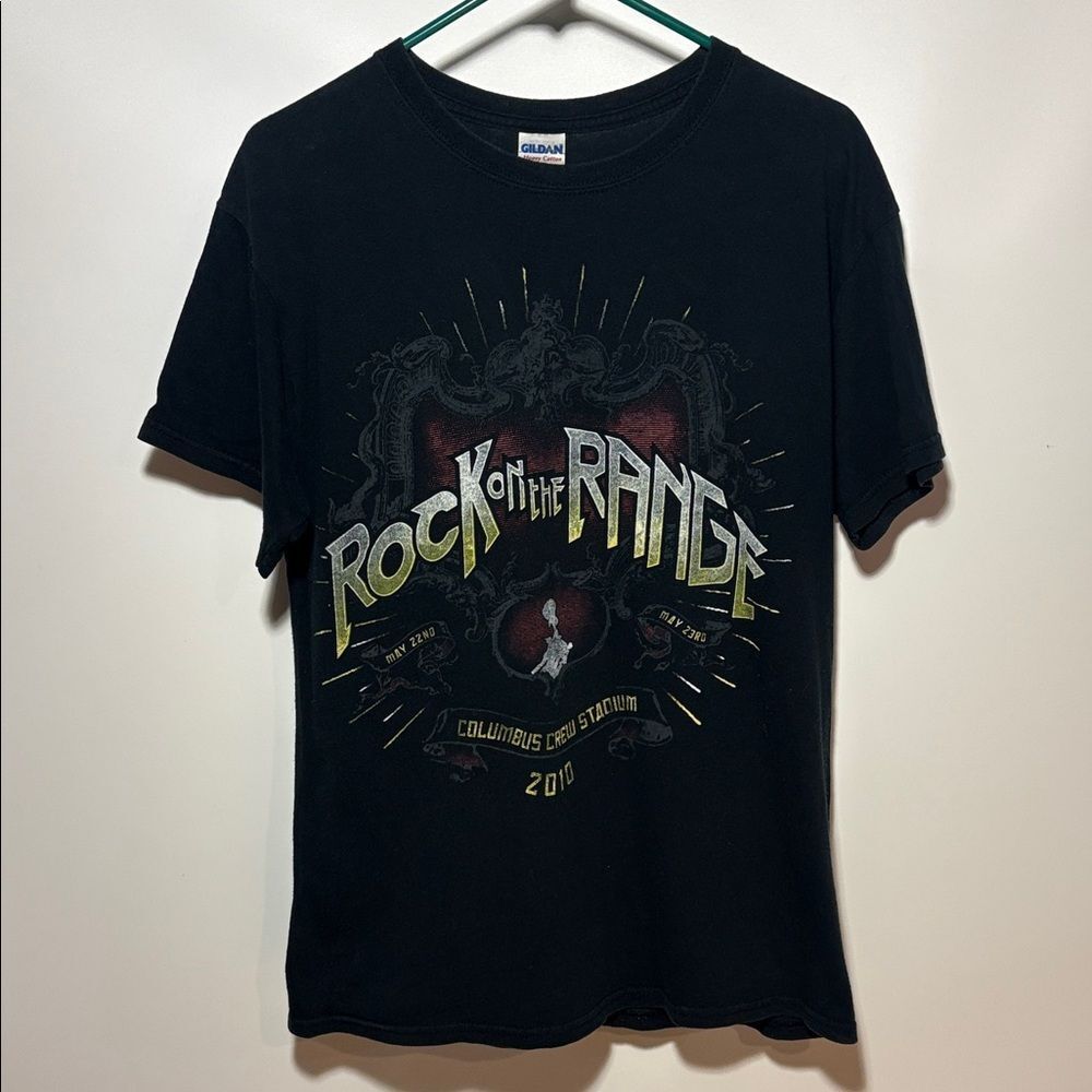 Gildan Black 'Rock on the Range' Festival Graphic Tee